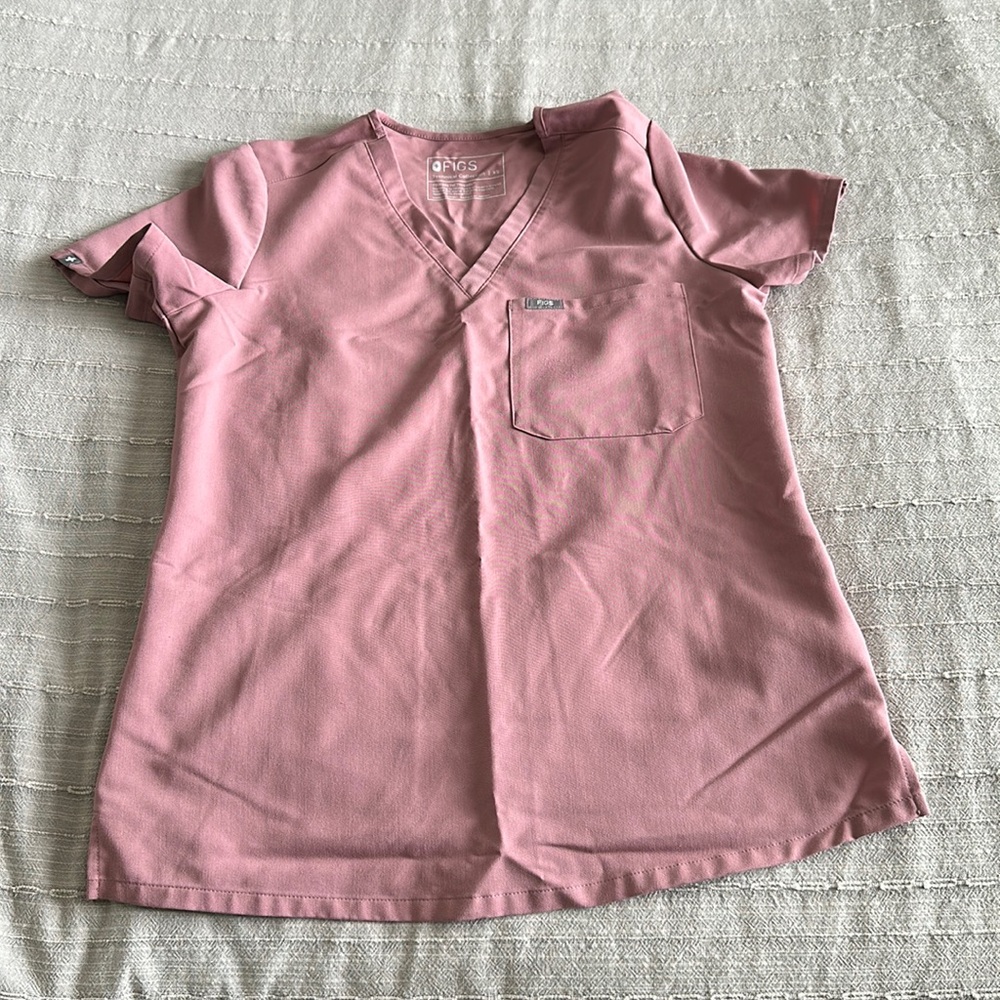 Catarina scrub top. Mauve.